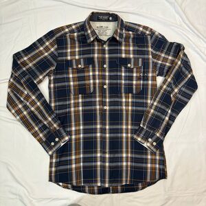 Jack & Jones Core Lab Work Wear Long Sleeve Button Down Plaid Flannel Shirt